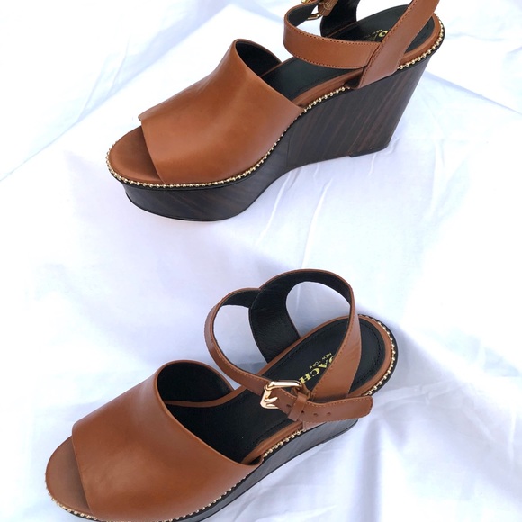 Coach Harla Semi Matte Calf Sandals - Size 9 - Picture 3 of 4